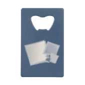 Rolling Fibonacci-vierkantjes Creditkaart Flessenopener (Voorkant)