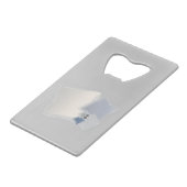 Rolling Fibonacci-vierkantjes Creditkaart Flessenopener (Achterkant Gekanteld)