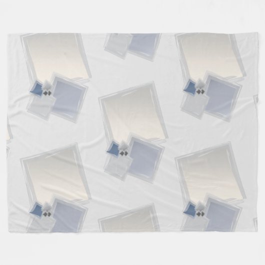 Rolling Fibonacci-vierkantjes Fleece Deken (Voorkant (Horizontaal))