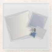 Rolling Fibonacci-vierkantjes Glazen Onderzetter (Voorkant)