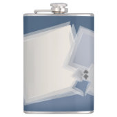 Rolling Fibonacci-vierkantjes Heupfles (Voorkant)