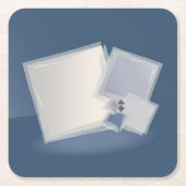 Rolling Fibonacci-vierkantjes Kartonnen Onderzetters (Voorkant)