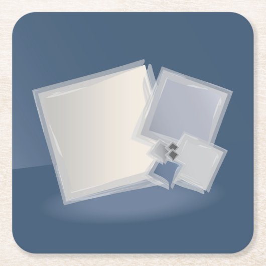 Rolling Fibonacci-vierkantjes Kartonnen Onderzetters (Voorkant)