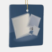 Rolling Fibonacci-vierkantjes Keramisch Ornament (Rechts)