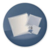 Rolling Fibonacci-vierkantjes Keramische Knop (Voorkant)