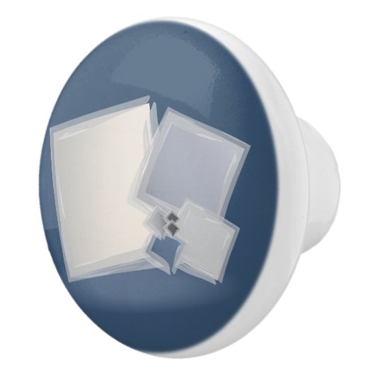 Rolling Fibonacci-vierkantjes Keramische Knop (Rechts)