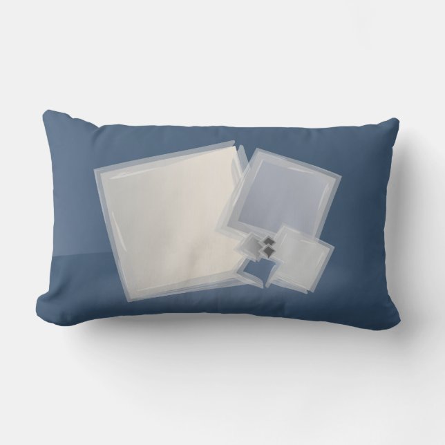 Rolling Fibonacci-vierkantjes Kussen (Voorkant)