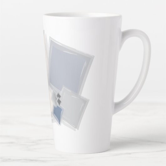 Rolling Fibonacci-vierkantjes Latte Mok (Rechts)