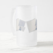 Rolling Fibonacci-vierkantjes Matglas Bierpul (Voorkant links)