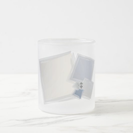 Rolling Fibonacci-vierkantjes Matglas Koffiemok (Center)