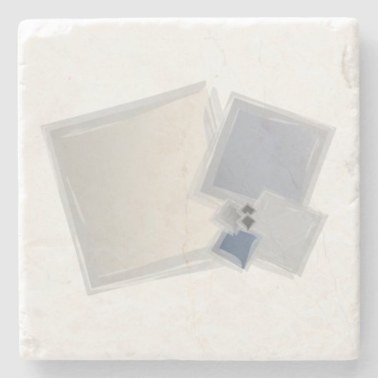 Rolling Fibonacci-vierkantjes Stenen Onderzetter (Voorkant)