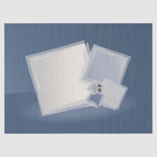 Rolling Fibonacci-vierkantjes Tissuepapier (Voorkant)