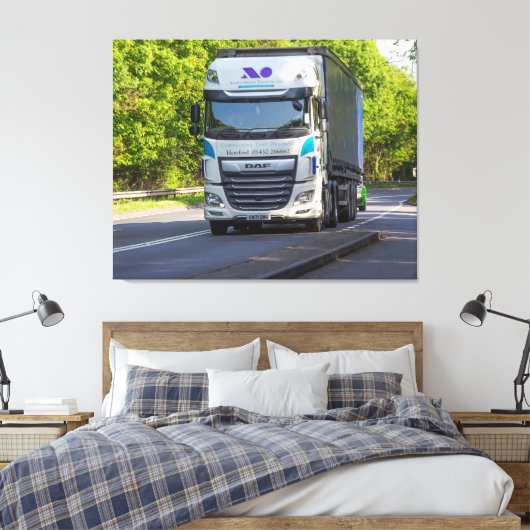 Rolling Freight door Herefordshire Canvas Afdruk (Insitu (Slaapkamer))