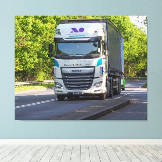 Rolling Freight door Herefordshire Canvas Afdruk (Insitu (Houten vloer))