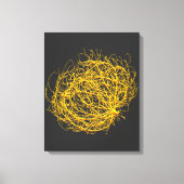 Rolling Golden Tumbleweed Plant Originele Kunst Canvas Afdruk (Voorkant)