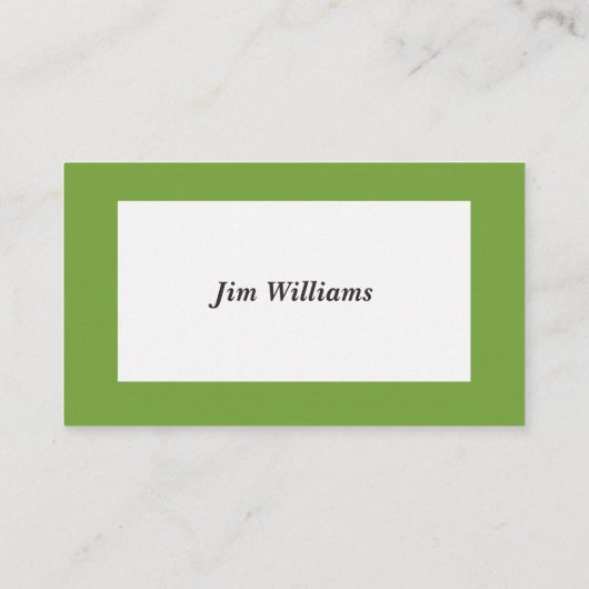 Rolling Green Sod Visitekaartje (Achterkant)