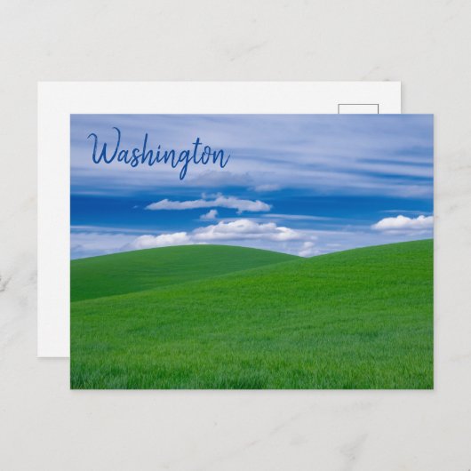 Rolling Green Wheat Fields of the Palouse Briefkaart (Voorkant / Achterkant)