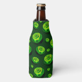 Rolling Greens: gazon kom patroon in olieverf Flesjeskoeler (Fles Voorkant)