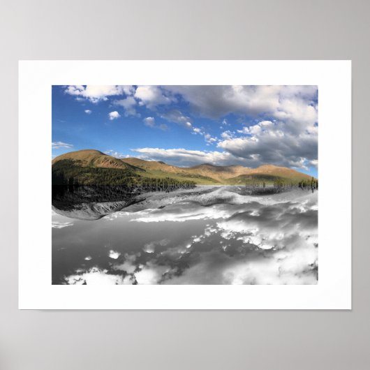 Rolling Hills Colorado Reflection Photography Poster (Voorkant)