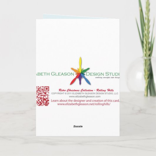 Rolling Hills Kerst Kaarten (Achterkant)