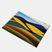 Rolling Hills of California minimalistisch landsch Deurmat (Schuin)