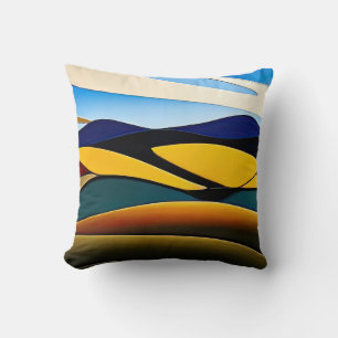 Rolling Hills of California minimalistisch landsch Kussen