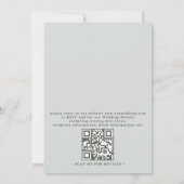 Rolling Hills Rustic Countryside QR Code Wedding Kaart (Achterkant)