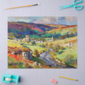 Rolling Hills, rustige muren - een landschap in Yo Tissuepapier (Craft)