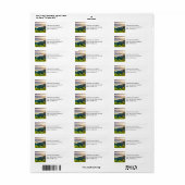 Rolling Hills Schitterend Natuur Foto Adres Etiket (Full Sheet)