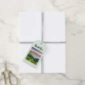 Rolling Hills Schitterend Natuur Foto Bedankt Cadeaulabel (Met Touw)