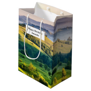 Rolling Hills Schitterend Natuur Foto Verjaardag Medium Cadeauzakje