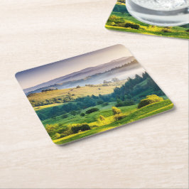 Rolling Hills Schitterend Natuurfoto Kartonnen Onderzetters
