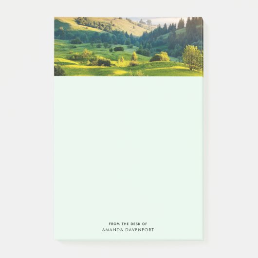 Rolling Hills Schitterend Natuurfoto Post-it® Notes (Voorkant)