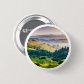 Rolling Hills Schitterend Natuurfoto Ronde Button 5,7 Cm (Voorkant /achterkant)