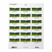 Rolling Hills Schitterende Natuur Foto Adres Etiket (Full Sheet)
