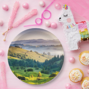 Rolling Hills Schitterende Natuurfoto Papieren Bordje