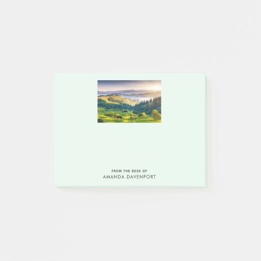Rolling Hills Schitterende Natuurfoto Post-it® Notes (Voorkant)