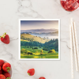 Rolling Hills Schitterende Natuurfoto Servet
