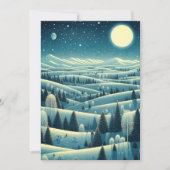 Rolling Hills van de winter Feestdagenkaart (Voorkant)