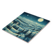 Rolling Hills van de winter Tegeltje (Zijkant)