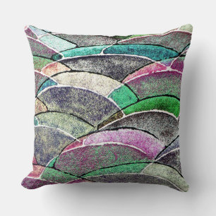 Rolling Hills Waterverf Abstracte kunst Sierkussen