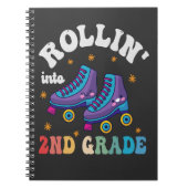 Rolling in 2e klas Terug naar School Roller Schaat Notitieboek (Voorkant)