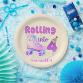 Rolling in 4| De feestdag van de rolschaatser Papieren Bordje (Feest)