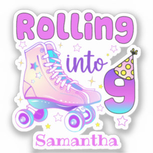 Rolling in 9  Broodskater Birthday Celebration Sticker