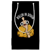 Rolling in deeg Grappig Bakken Pun Dark BG Klein Cadeauzakje (Voorkant)
