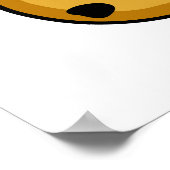 Rolling in deeg grappig bakken woordje poster (Hoek)