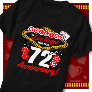 Rolling In Las Vegas 72ste verjaardagsreis voor ko T-shirt