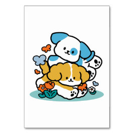 Rolling in mei als Happy Pups - Schattigee lenteho Kaart