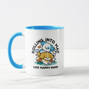 Rolling in mei als Happy Pups - Schattigee lenteho Mok