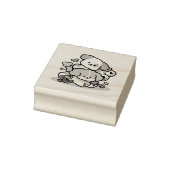 Rolling in mei als Happy Pups - Schattigee lenteho Rubberstempel (Stempel)